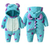 Fleece Hooded Baby Snowsuit