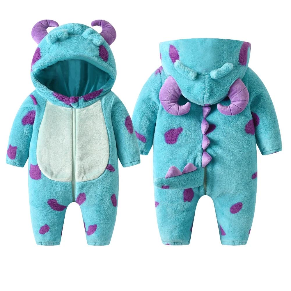 Fleece Hooded Baby Snowsuit