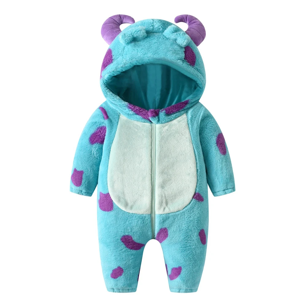 Fleece Hooded Baby Snowsuit