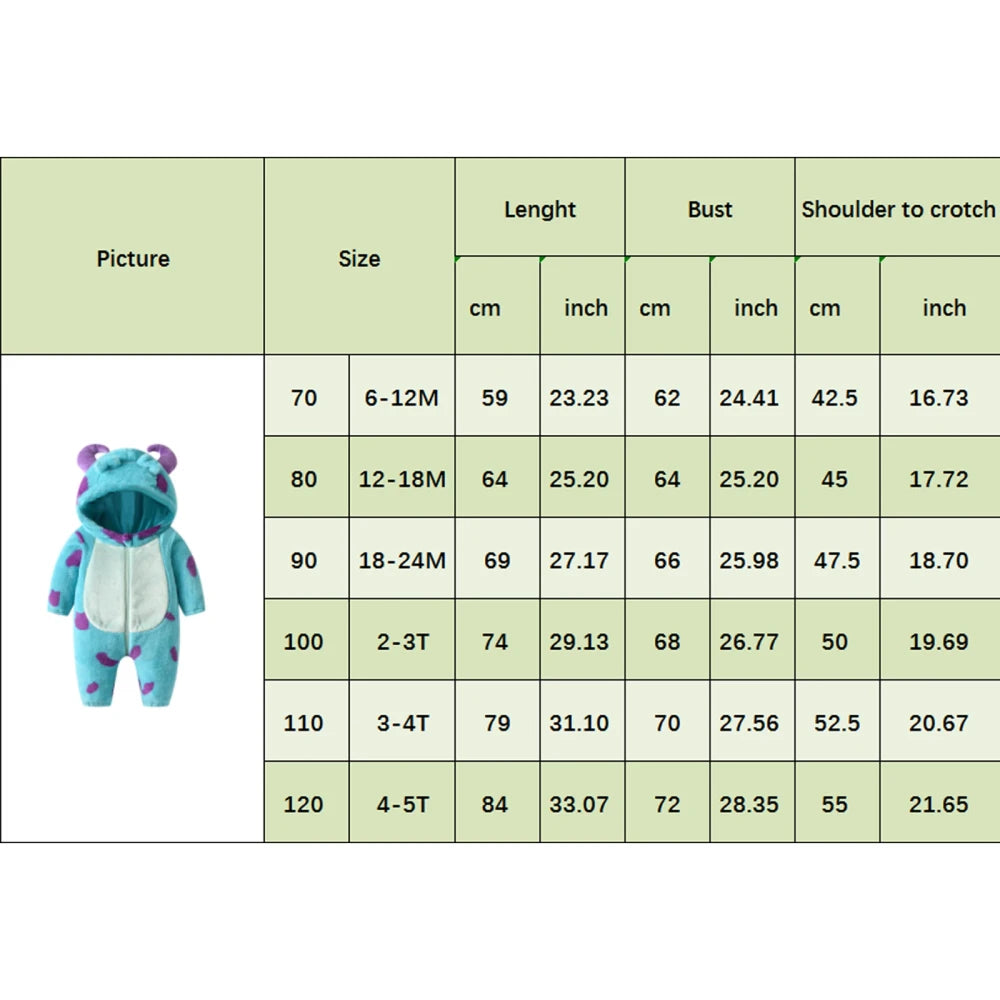 Fleece Hooded Baby Snowsuit