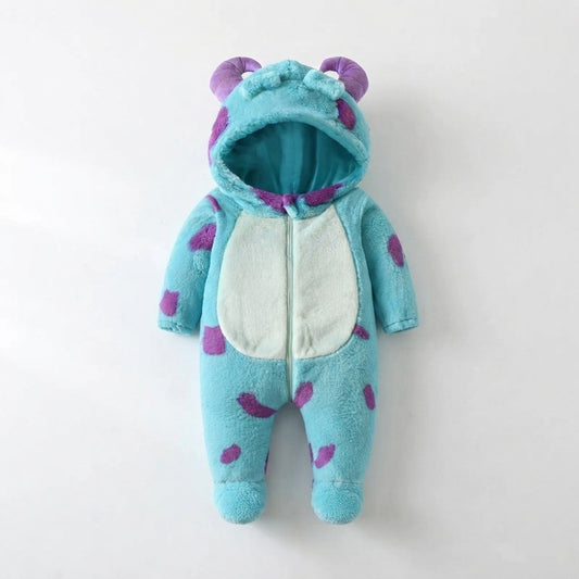 Fleece Hooded Baby Snowsuit
